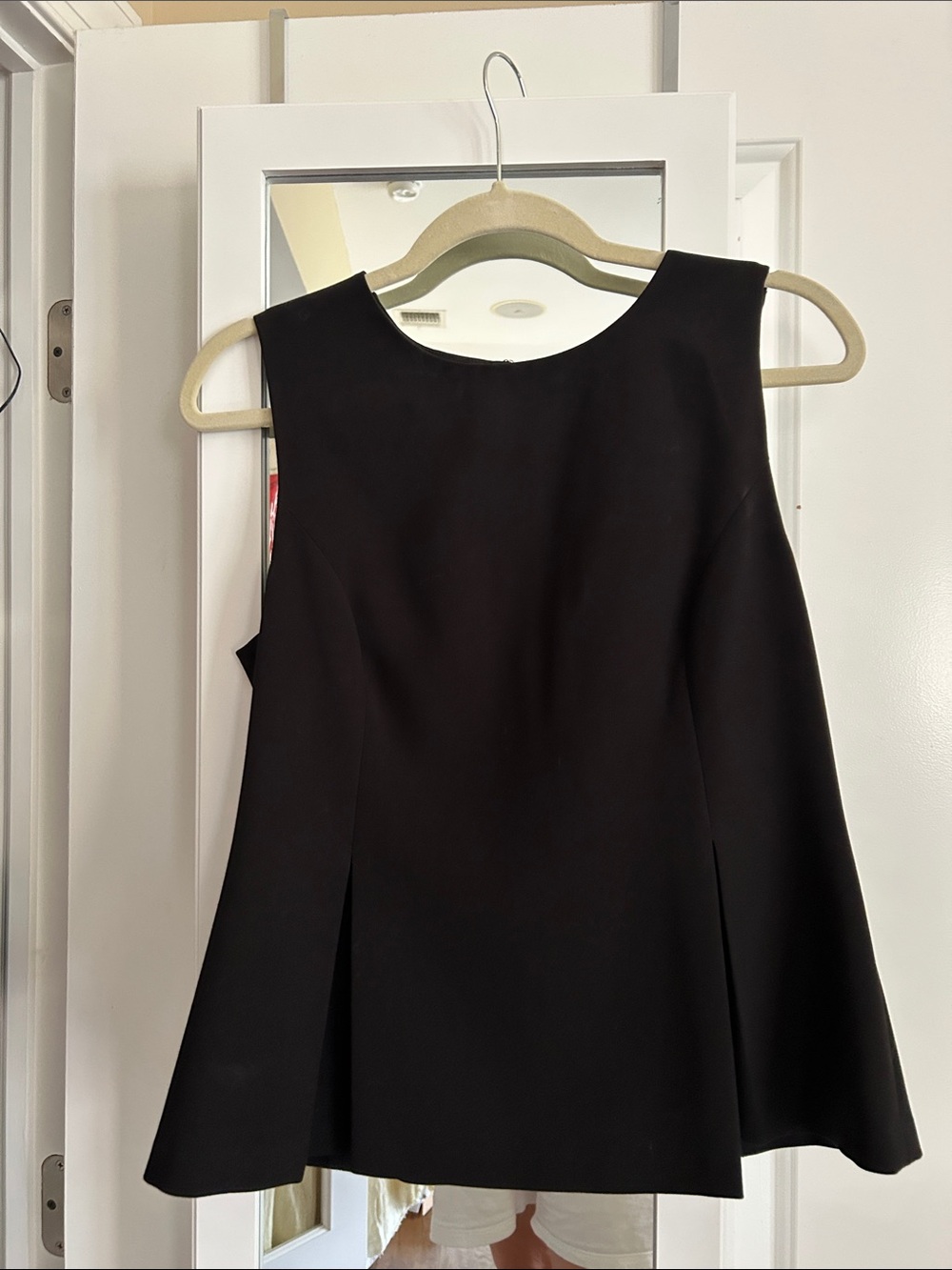 Diane Von Furstenberg Black A-Line Skirt with Flare Panels